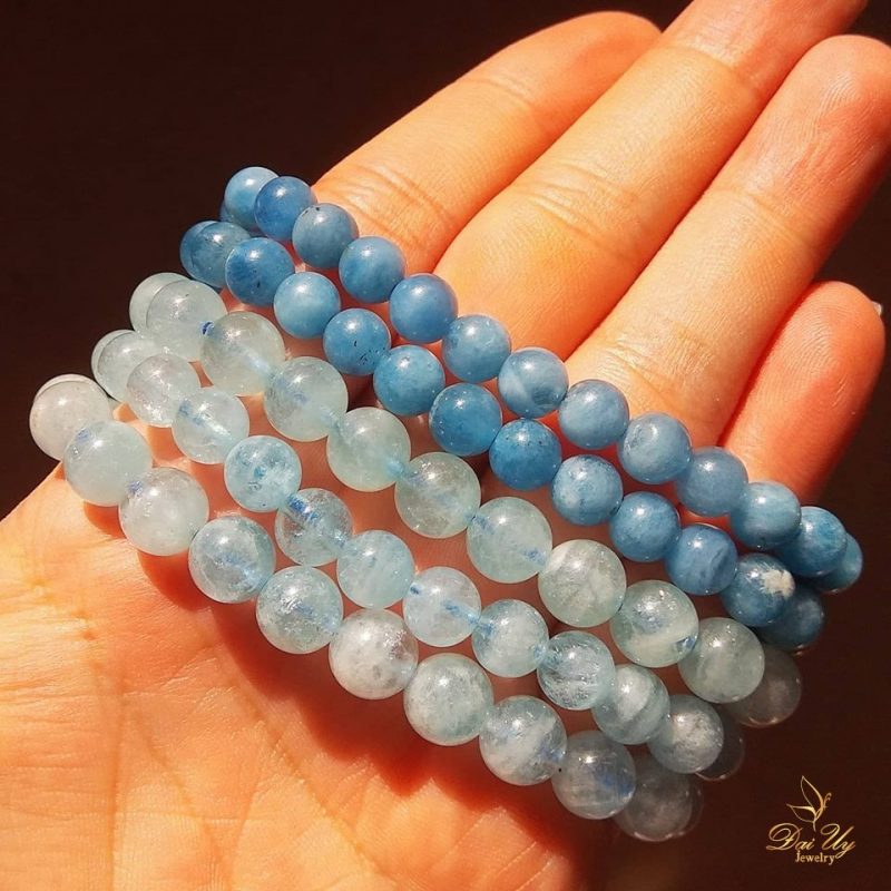 Vòng tay đá aquamarine