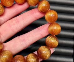 Vòng tay thạch anh tóc nâu VIP