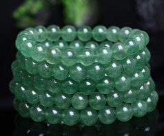 vòng tay thạch anh dâu tây xanh