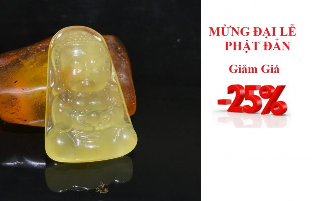 mặt phật tổ hổ phách