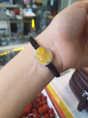Vòng tay hồ ly thạch anh tóc vàng Vòng tay hồ ly thạch anh tóc vàng
